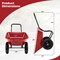 Garden Wheelbarrow 5-Cubic Feet Steel PP Frame 330 lbs Capacity